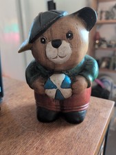 Vintage Carved Wooden Bear