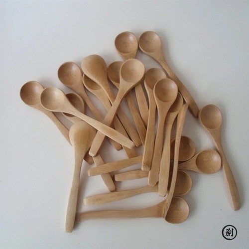 Bamboo dessert spoons 10pcs - dessert,