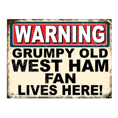 Metal sign plaque warning - metal,