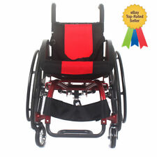 ✅38CM 24" Foldable Portable Athletic Wheelchair Disabled Trolley Aluminum Alloy