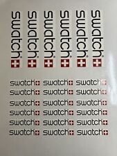 Swatch Logo 24 Stickers Printed And Cut Sizes 10cm And 5cm