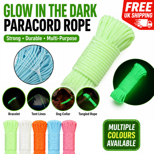 Glow the dark paracord rope - glow,