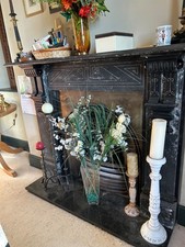 Black fire surround including