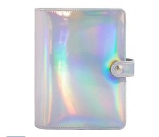 Recollections Creative Year Holographic 6-Ring Planner Binder Set 40pc Snap NWOT