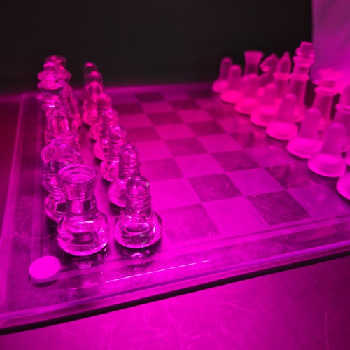 Glass chess set - set, good