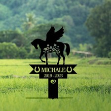 Personalized horse memorial - horse,