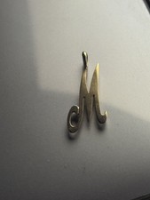 9ct Gold Initial M Pendant