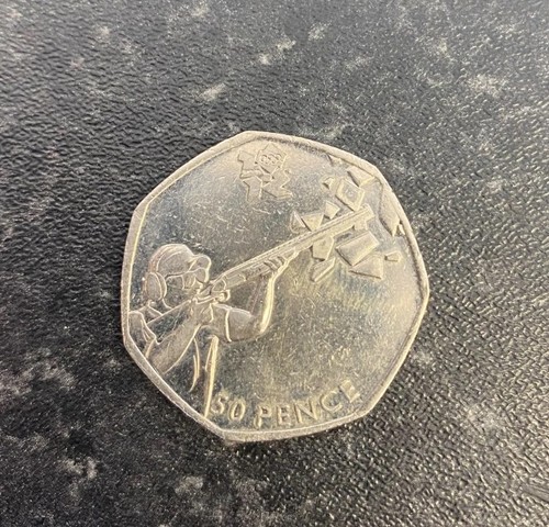 Olympic 50p coin shooting - olympic,