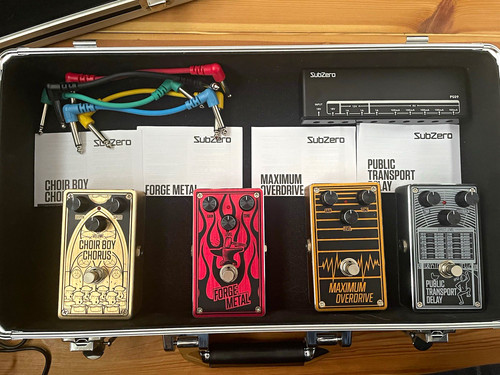 Five subzero guitar pedals - subzero,