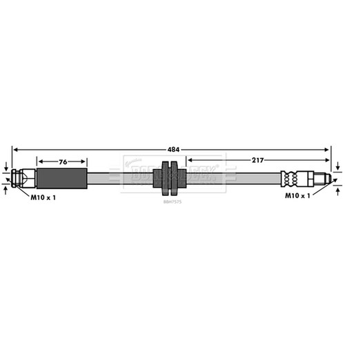 Brake hose for vauxhall - brake,