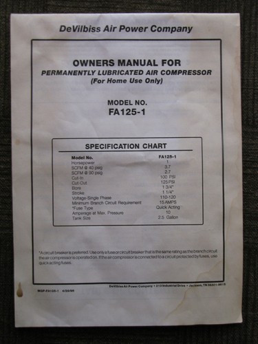 Devilbiss air compressor - ,