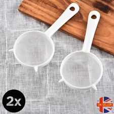 2x Heavy Duty Plastic Tea Coffee Juice Flour Liquid Strainer Mesh Filter Sieve 