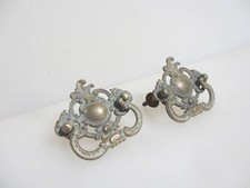 Antique Brass Drawer Handles Pulls Dresser Chest Old Victorian Art Nouveau x2