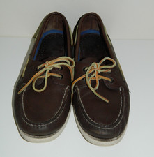 Sperry Top-Sider Men's Boat Shoes – Brown Leather – UK 9 / US 10 – Classic Deck
