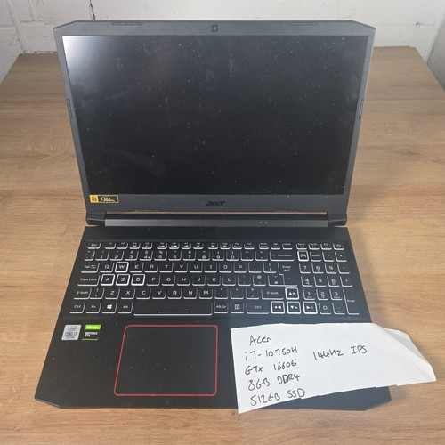 Acer nitro 10750h - i7-10750h, gtx