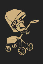 Luxury Baby Stroller Pushchair Grey Adjustable Seat Parent Facing Pram 22kg Bugg