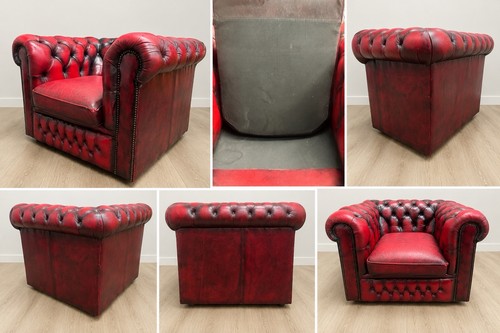 Vintage oxblood red leather - vintage,