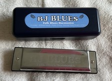 B J Blues Folk Blues Harmonica In F Key 10 Holes