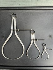 Moore & Wright External Spring Calipers Dividers Graduate Set - 11” 7” 3-3/4”