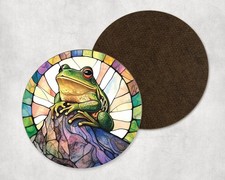 Watercolour Frog Perched On