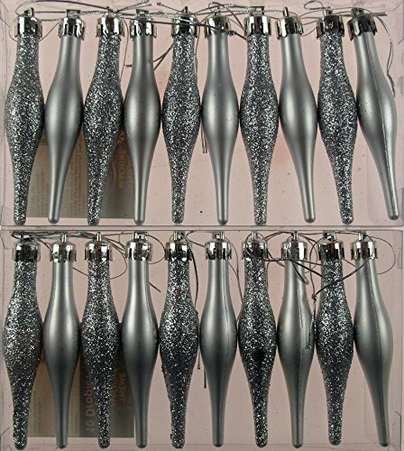 Silver glitter christmas tree - christmas,