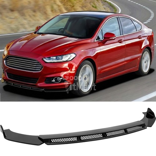 Glossy black front bumper - front,