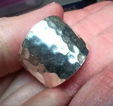 Silver Colored Hammered