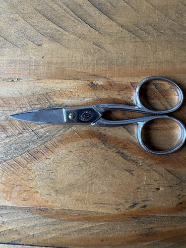 Vintage steel scissors - steel,