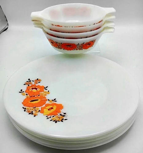 Vintage jaj pyrex sunflower - pyrex,