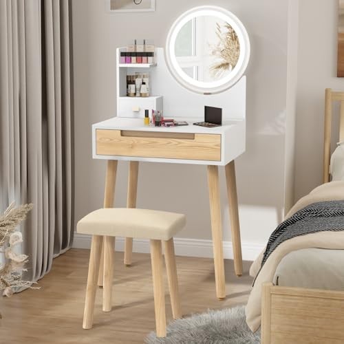Vanity dressing table - table, led