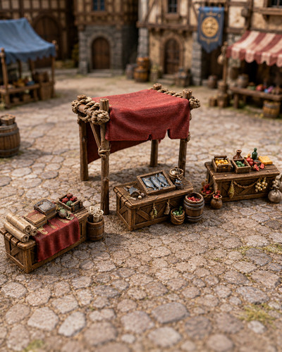 32mm merchant market stall - 28-32mm,
