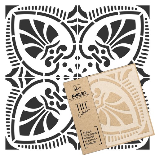 Reusable plastic tile stencil - tile,