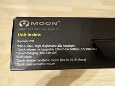 Cycle Bike Light Set- Moon X Power 500 + Brackets + Charger 