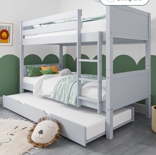 Grey wooden detachable - grey,
