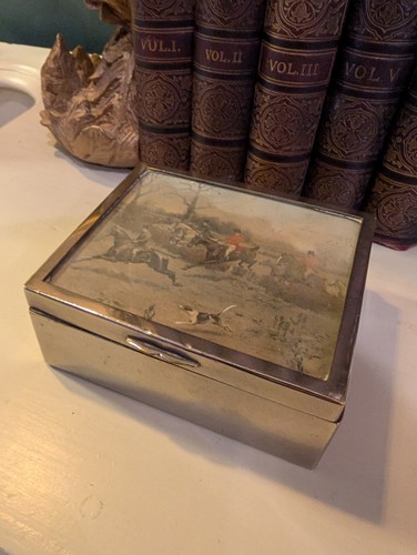 Vintage cigarette trinket box - cigarette,
