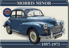 MORRIS MINOR 1000 METAL SIGN.GARAGE SIGN.VINTAGE BRITISH MOTOR CARS.