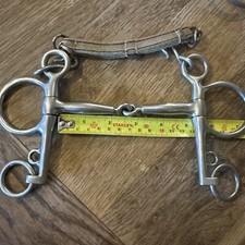 KORSTEEL PINCHLESS JOINTED PELHAM 5” With Elastic Curb Chain