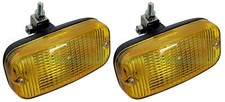 2x Hella Talmu Yellow Lens Daytime Running Lights Lamp Dutch Swedish Retro Style