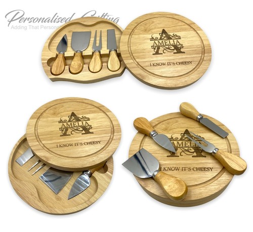 Personalised wood cheese - cheese, board