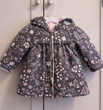 Baby Girls Floral Padded Coat