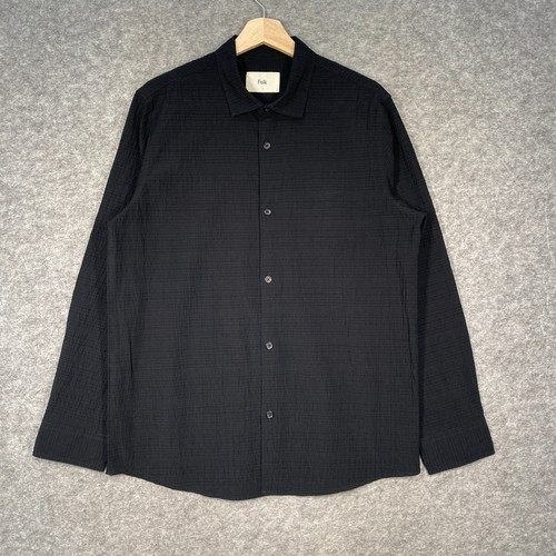 Folk seersucker shirt mens - shirt,