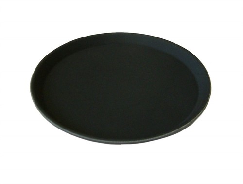 Non slip round food tray - round,
