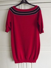 WOMENS RED/BLACK/WHITE WOOL