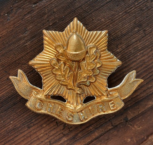 Cheshire regiment cap badge - regiment,
