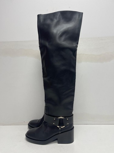 Women black leather - h&m,