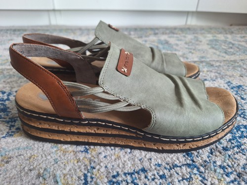 Rieker sandals green adults - rieker,
