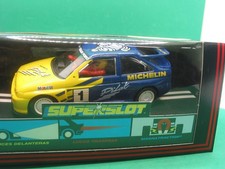 SCALEXTRIC C022 PILOT FORD ESCORT COSWORTH WITH LIGHTS SUPERSLOT BLACK BOX BNIB