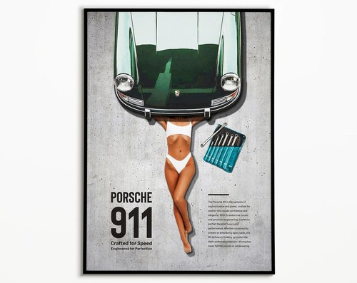 Classic green porsche - classic,
