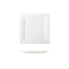 Genware porcelain square plate - porcelain,