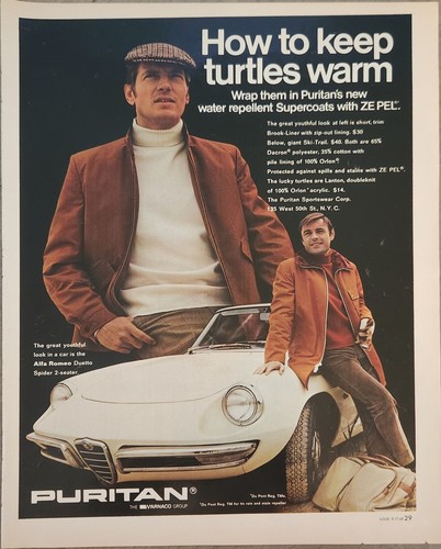 1968 puritan sportswear - puritan, corp